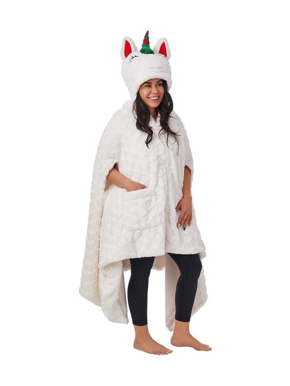 NWT Member's Mark-Cozy Critter Wrap- Holiday Unicorn